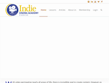 Tablet Screenshot of indiecinemaacademy.com